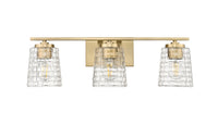 23'' Saben Vintage Brass 3 Light Bath Vanity