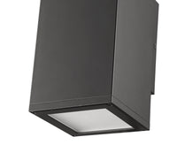 10.62-inch Vegas Powder Coated Black 1-Light Outdoor Wall Sconce with Frosted Glass