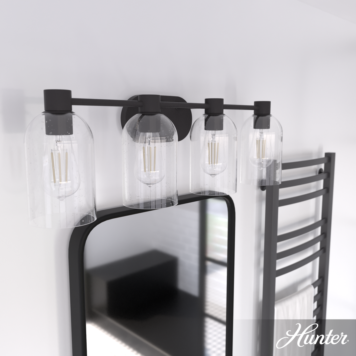 Vidria 12-inch 1-light Brushed Nickel Pendant with Clear Glass