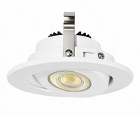 4-inch White Recessed Light with 3000K Light and Frosted Lens