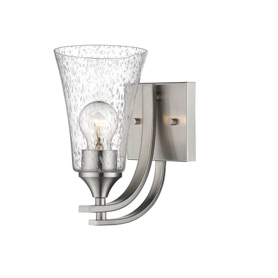 5 inch Natalie Satin Nickel 1 Light Wall Sconce