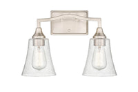 15.75'' Caily Brushed Nickel 2 Light Bath Vanity