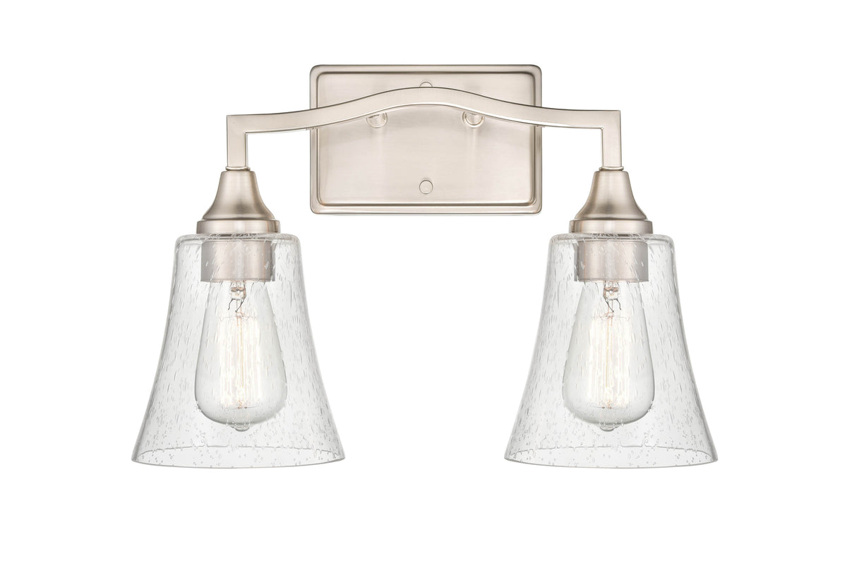 15.75'' Caily Brushed Nickel 2 Light Bath Vanity