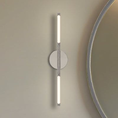 Overture 24-inch 2-light Polished Nickel 5CCT LED Vanity Light