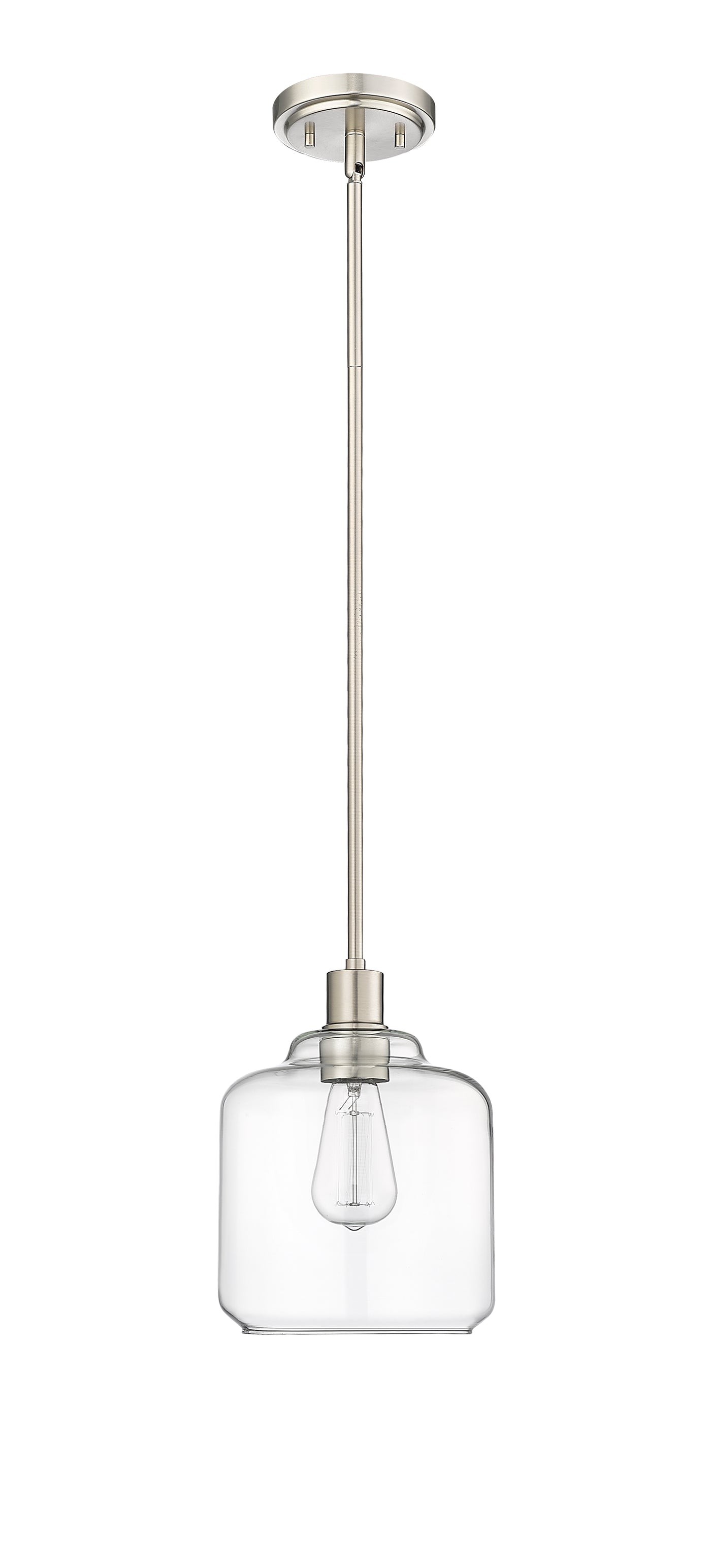 10.2'' Asheville Brushed Nickel 1 Light Mini Pendant