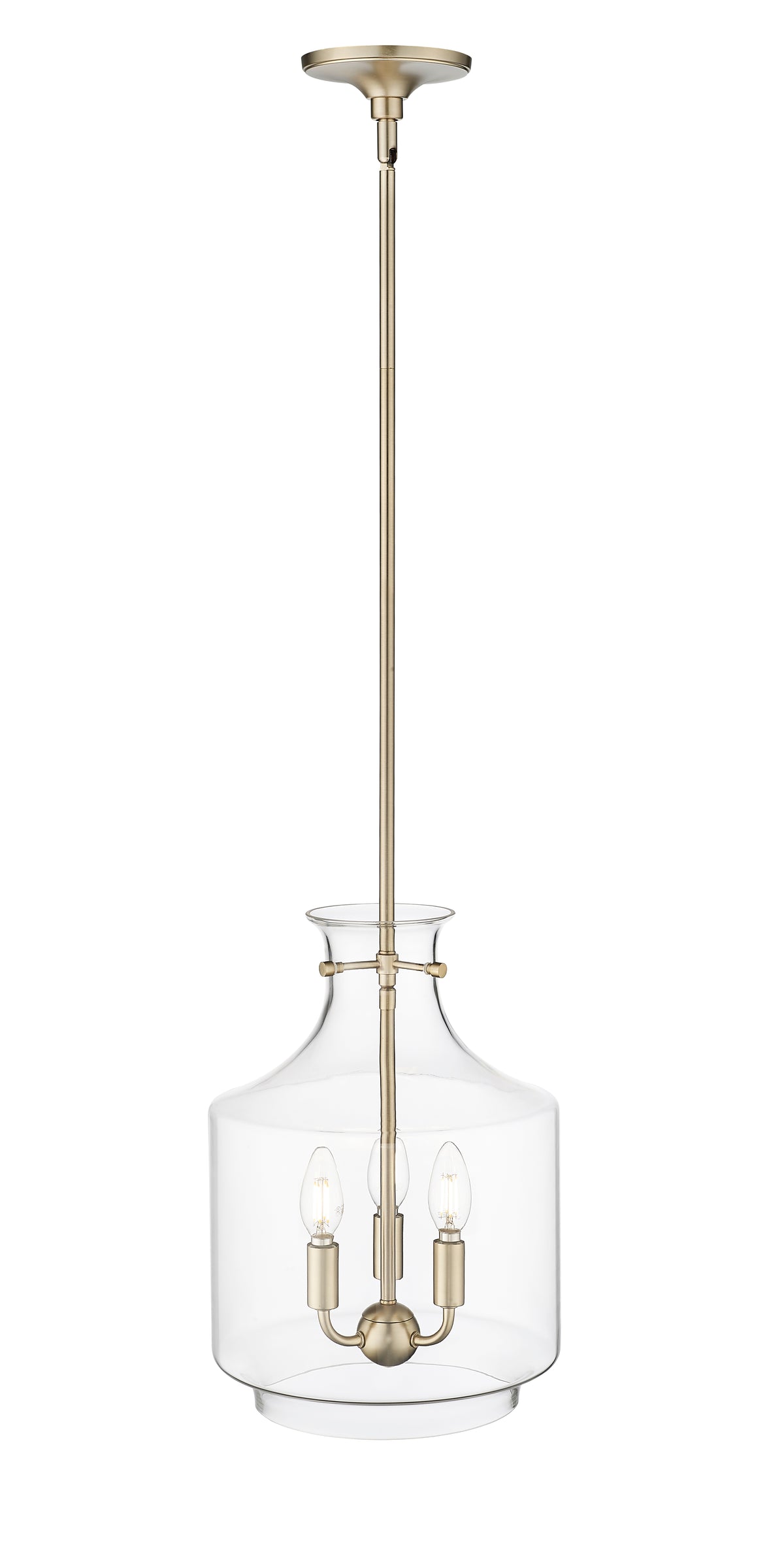 15.5'' Mahannah Modern Gold 3 Light Pendant