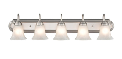 36'' Compana Satin Nickel 5 Light Bath Vanity