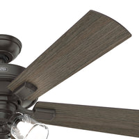 52 inch Crestfield Noble Bronze Ceiling Fan with LED Light Kit and Handheld Remote