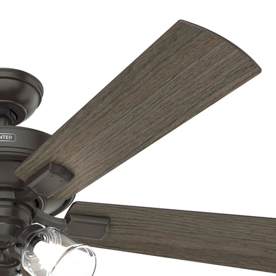 52 inch Crestfield Noble Bronze Ceiling Fan with LED Light Kit and Handheld Remote