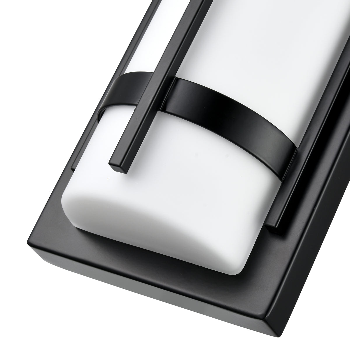 13.4-inch Powder Coated Black Outdoor Wall Sconce