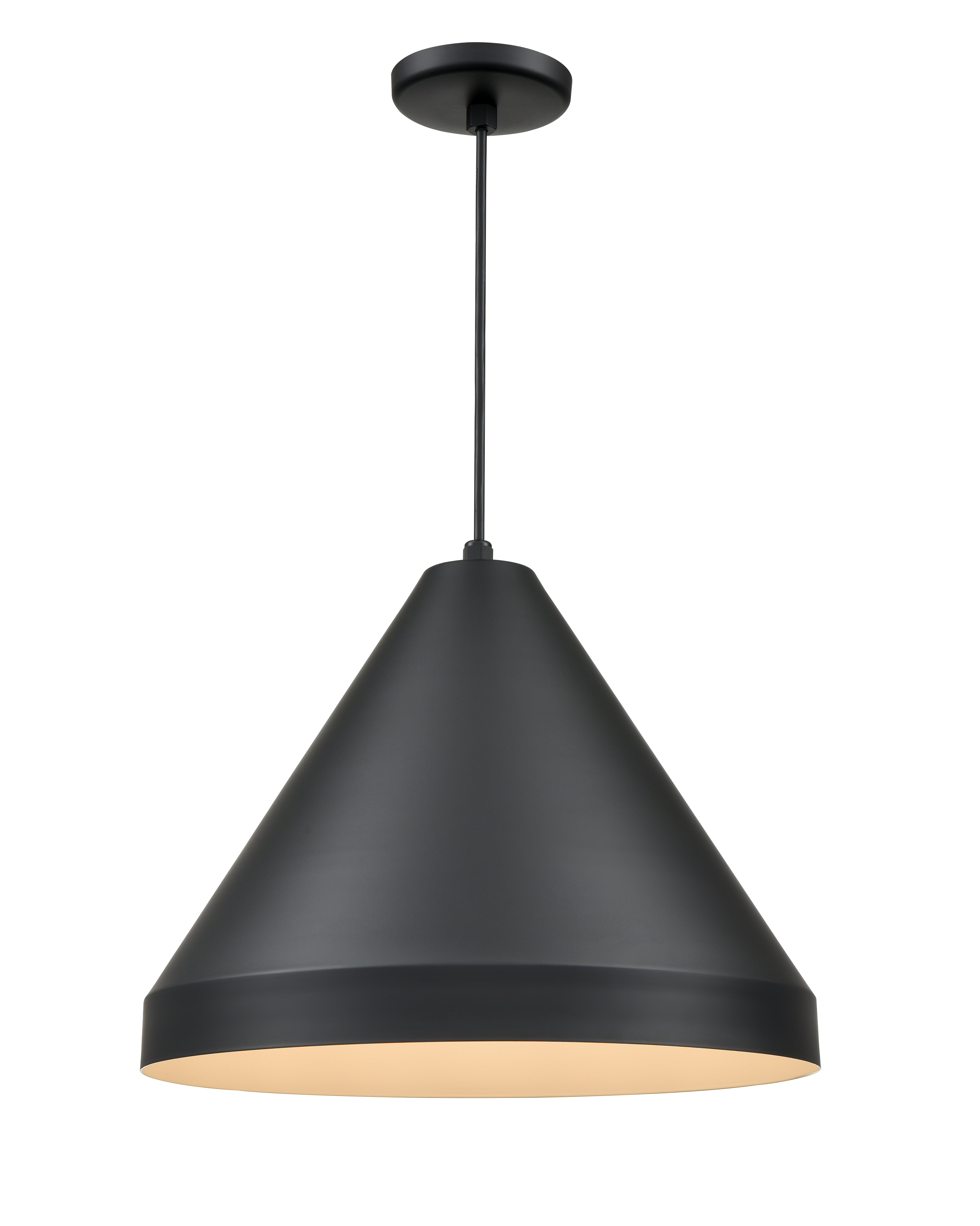 13.75'' R Series Satin Black 1 Light Pendant