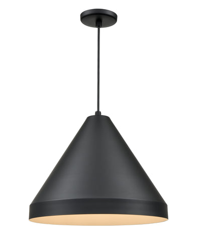 13.75'' R Series Satin Black 1 Light Pendant