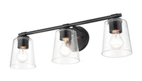 24.5''  Matte Black 3 Light Bath Vanity