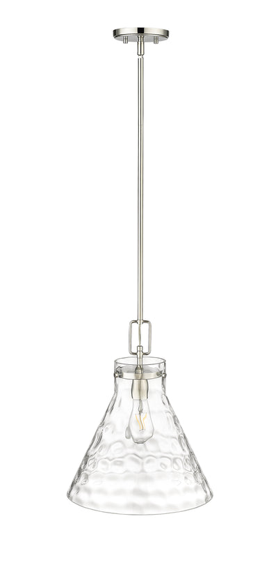 12.8'' Barlon Polished Nickel 1 Light Pendant