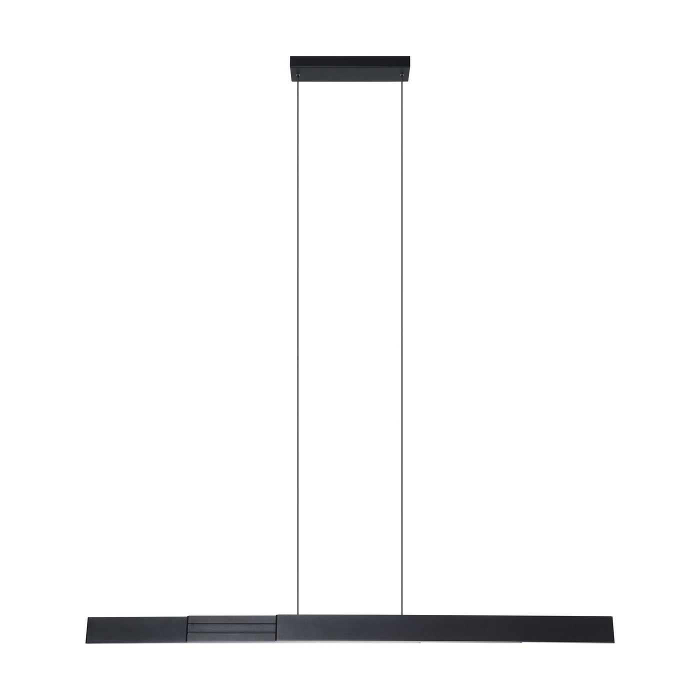 Falsetto 73-inch 3-light Textured Black 3CCT LED Expandable Linear Chandelier