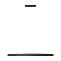 Falsetto 73-inch 3-light Textured Black 3CCT LED Expandable Linear Chandelier