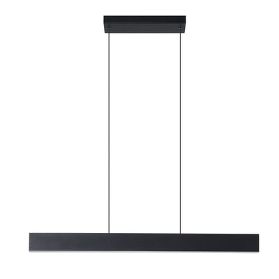 Falsetto 73-inch 3-light Textured Black 3CCT LED Expandable Linear Chandelier