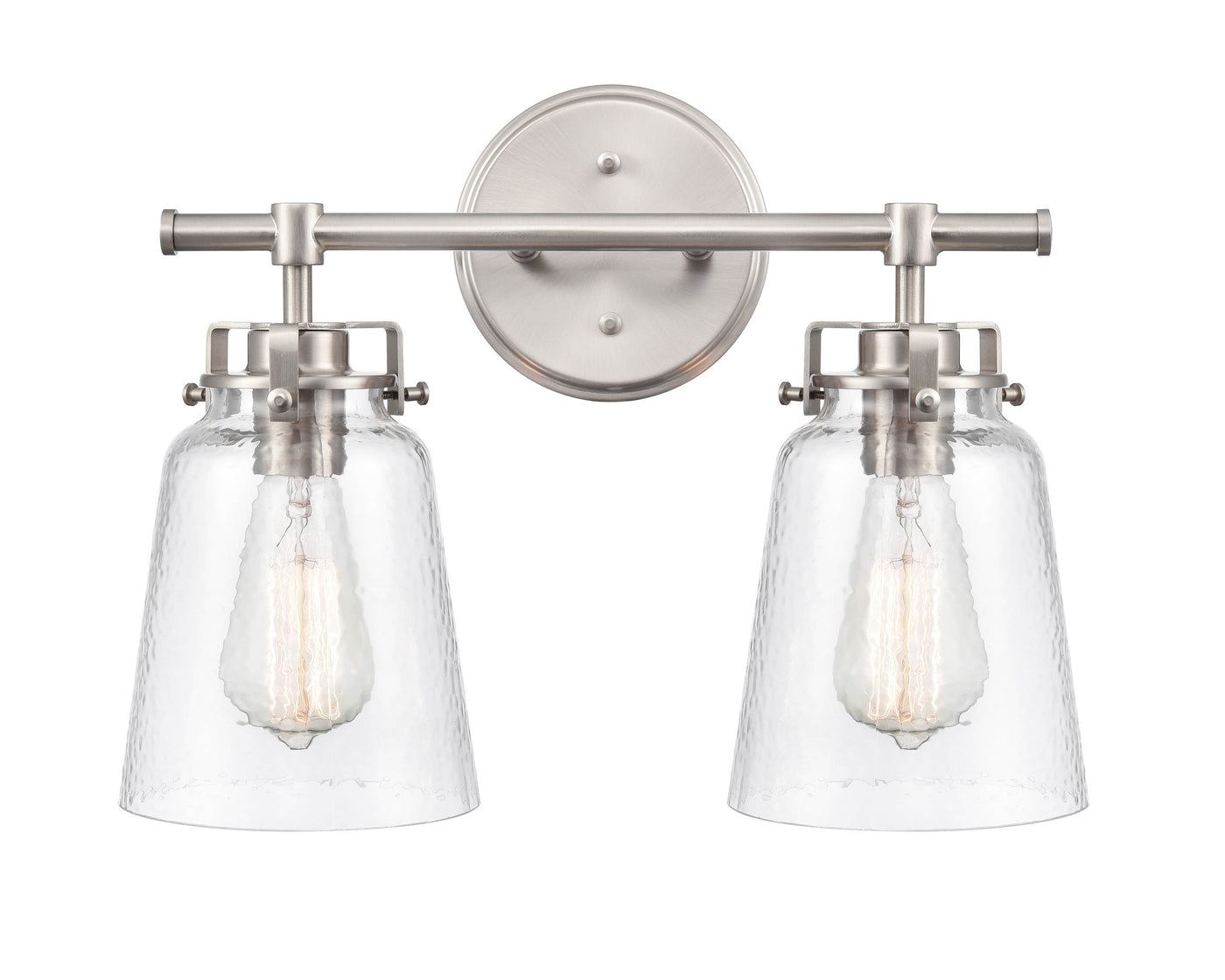 16'' Amberose Brushed Nickel 2 Light Bath Vanity