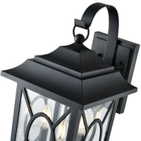 10'' Allbert Powder Coated Black 3 Light Wall Sconce