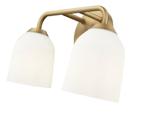 15'' Norah Vintage Brass 2 Light Bath Vanity