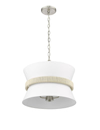 14.1'' Kimbry Brushed Nickel 3 Light Pendant