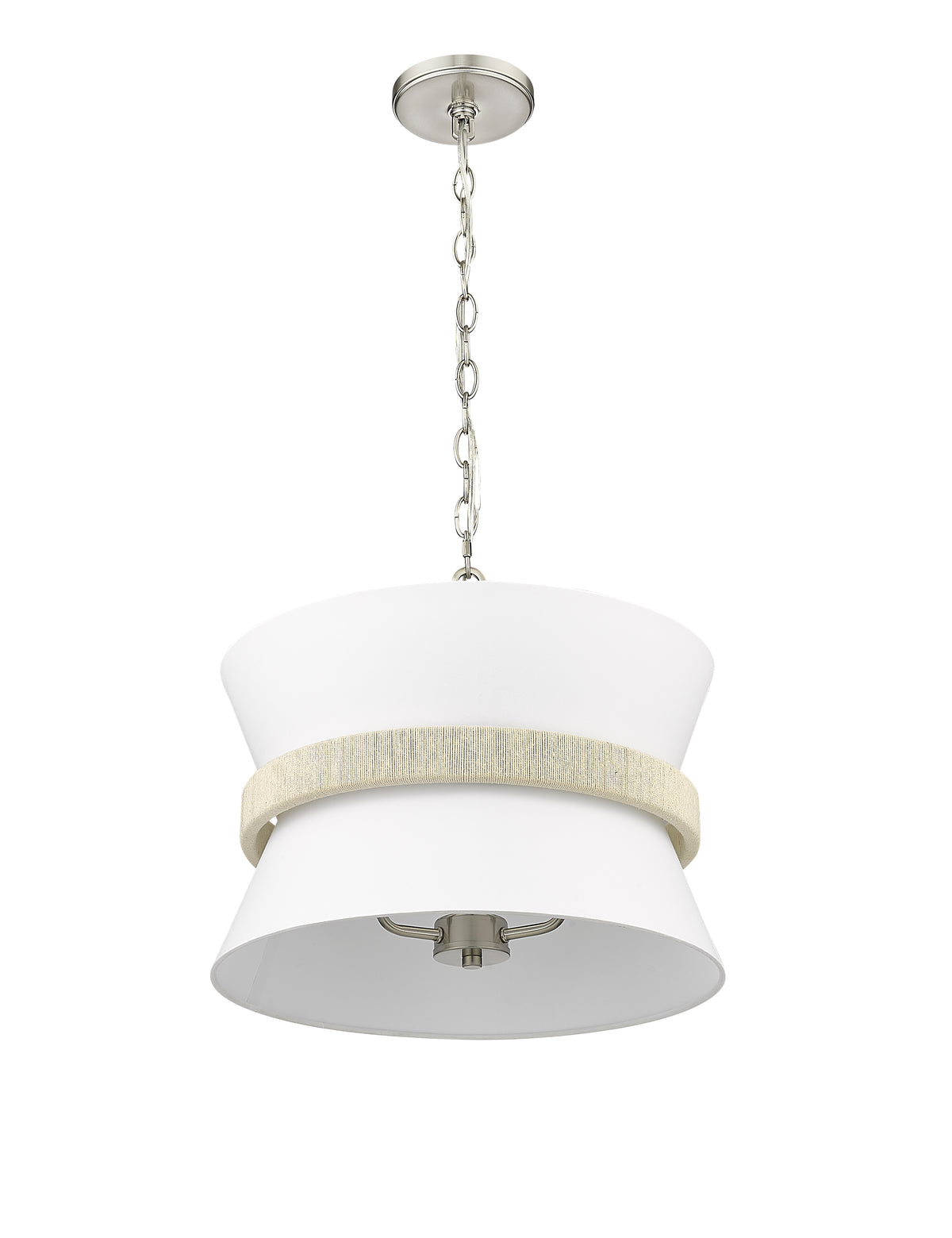 14.1'' Kimbry Brushed Nickel 3 Light Pendant