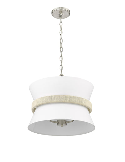 14.1'' Kimbry Brushed Nickel 3 Light Pendant