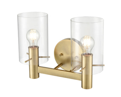 15'' Apolla Vintage Brass 2 Light Bath Vanity