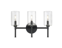 19'' Chastine Matte Black 3 Light Bath Vanity