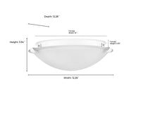 4'' Sulona Matte White 2 Light Flush Mount