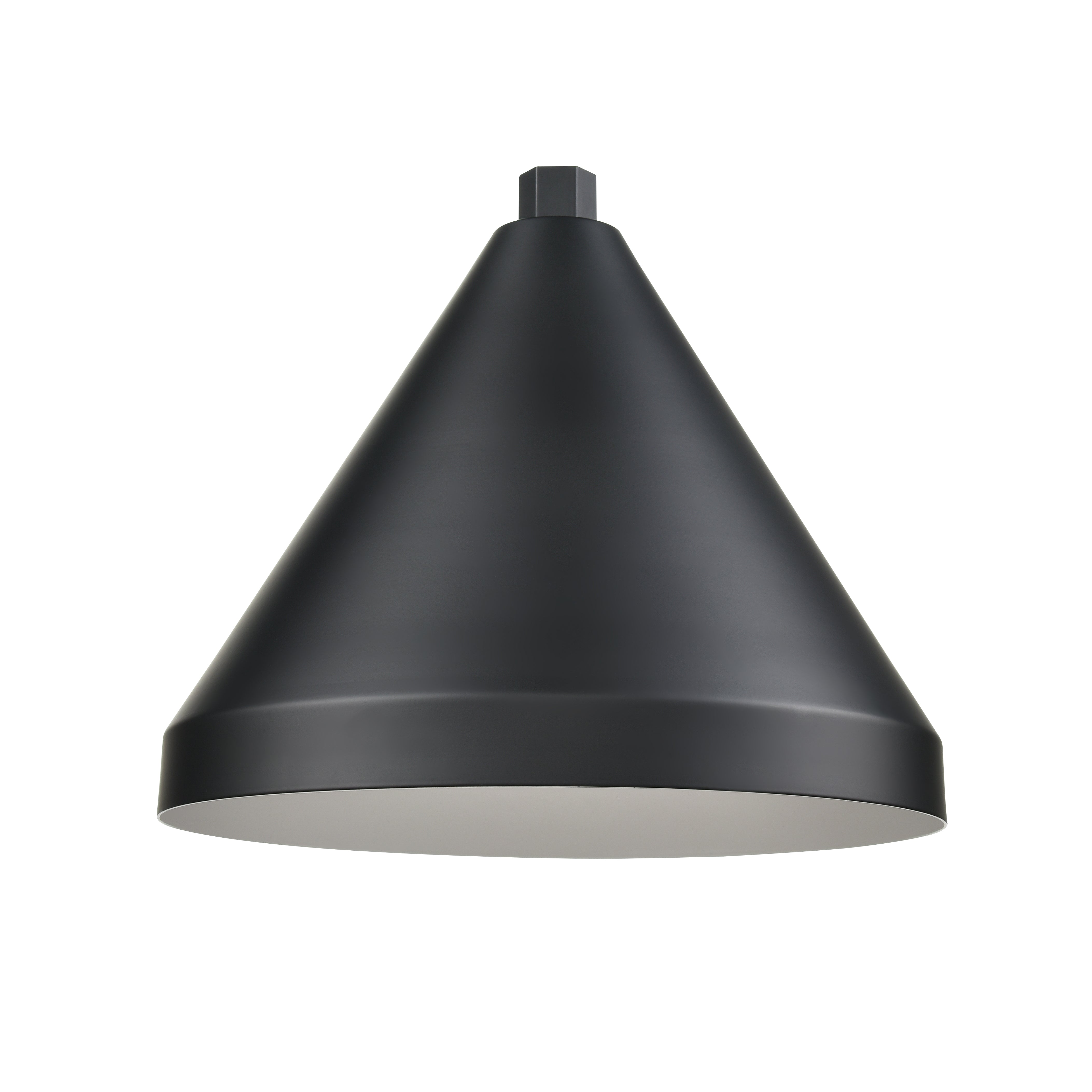 13'' Satin Black Aluminum R Series Cone Shade