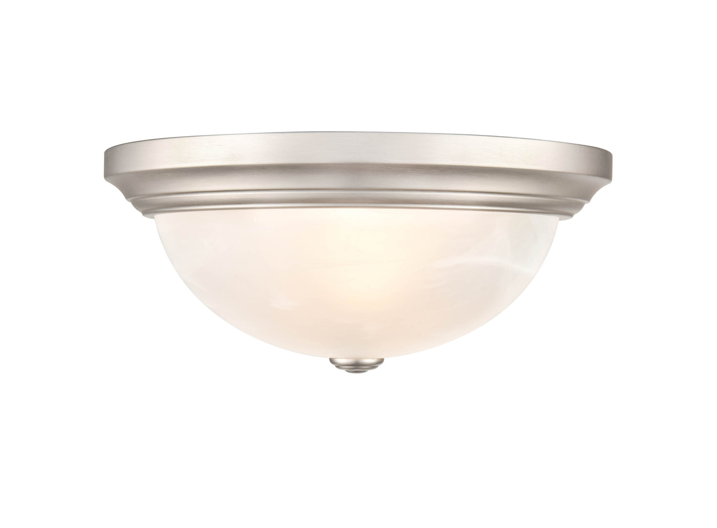 5.75'' Whitton Satin Nickel 2 Light Flush Mount
