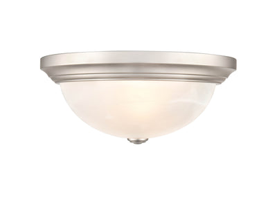 5.75'' Whitton Satin Nickel 2 Light Flush Mount