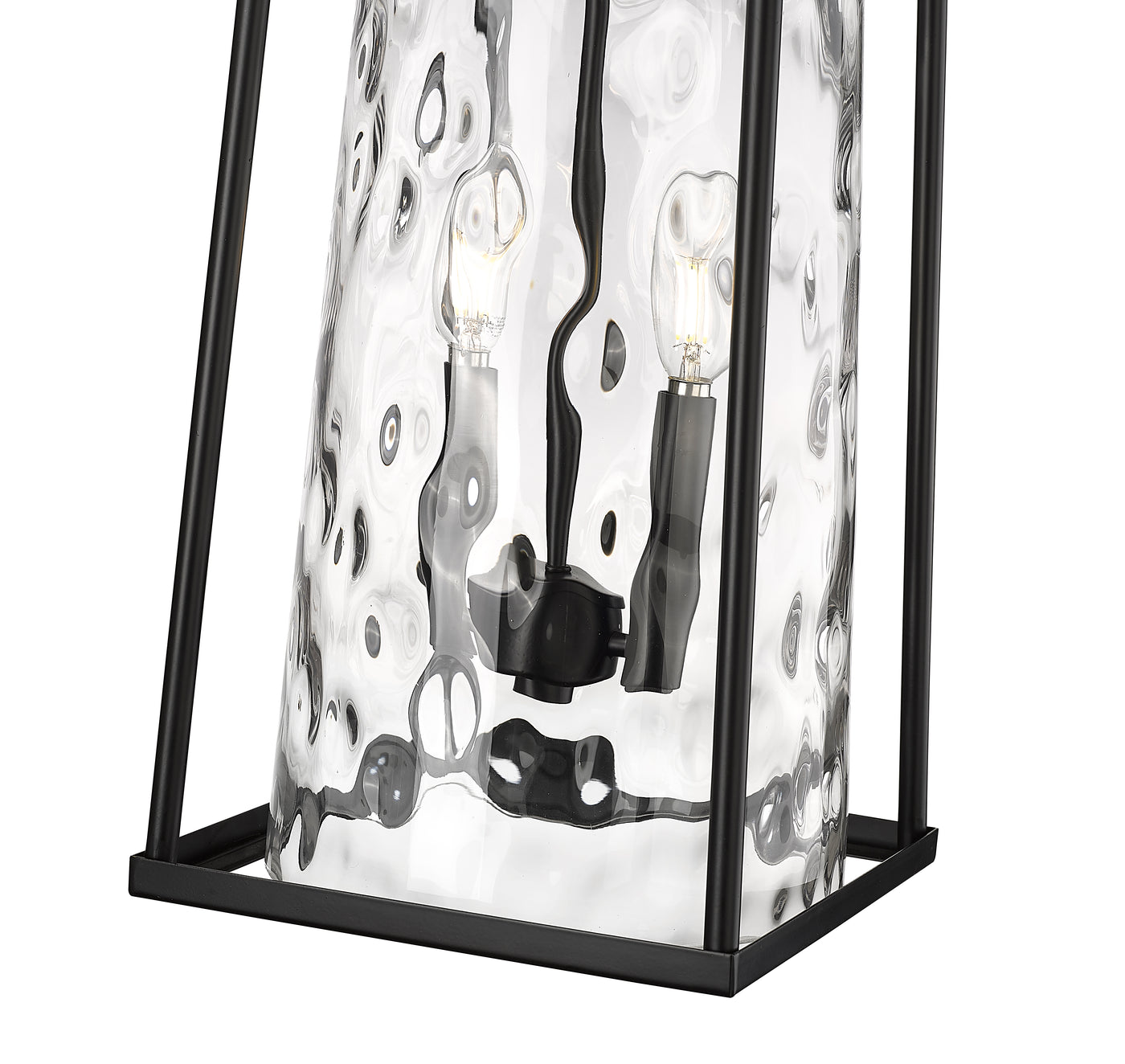 9'' Dutton Powder Coated Black 2 Light Wall Sconce