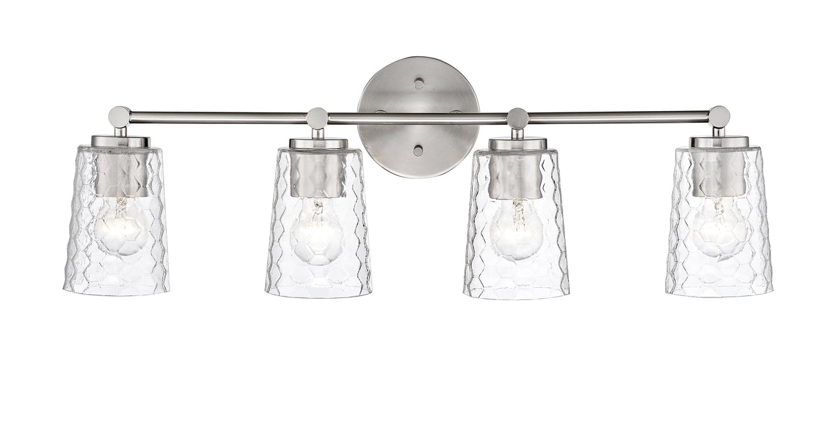 28'' Ashli Brushed Nickel 4 Light Bath Vanity