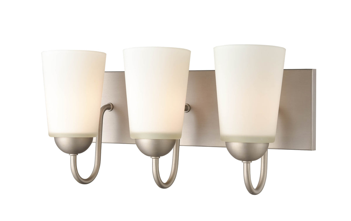 16'' Ivey Lake Satin Nickel 3 Light Bath Vanity