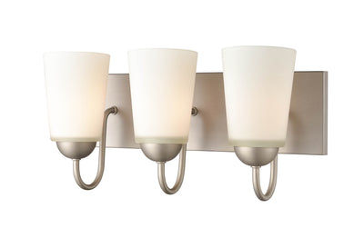 16'' Ivey Lake Satin Nickel 3 Light Bath Vanity