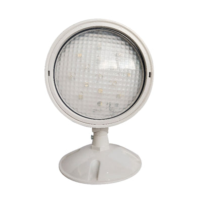 4.5-inch White Outdoor Single Head Emergency Light