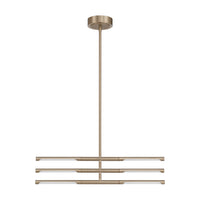 Overture 24-inch 6-light Champagne Gold 5CCT LED Chandelier