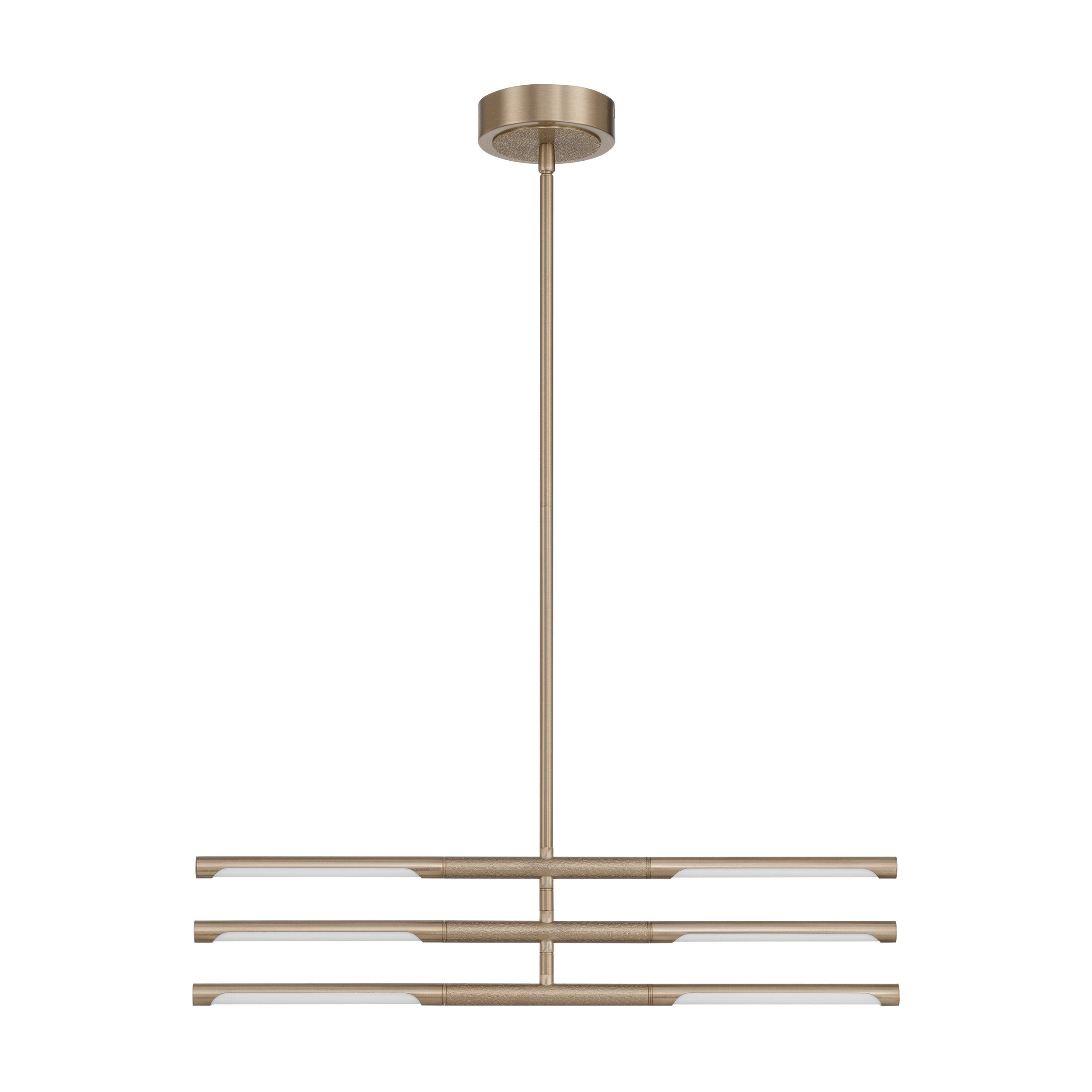 Overture 24-inch 6-light Champagne Gold 5CCT LED Chandelier