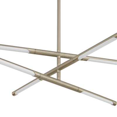 Overture 24-inch 6-light Champagne Gold 5CCT LED Chandelier