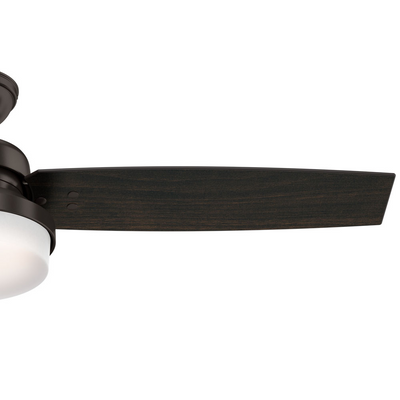 52 inch Sentinel Premier Bronze Ceiling Fan with LED Light Kit and Handheld Remote