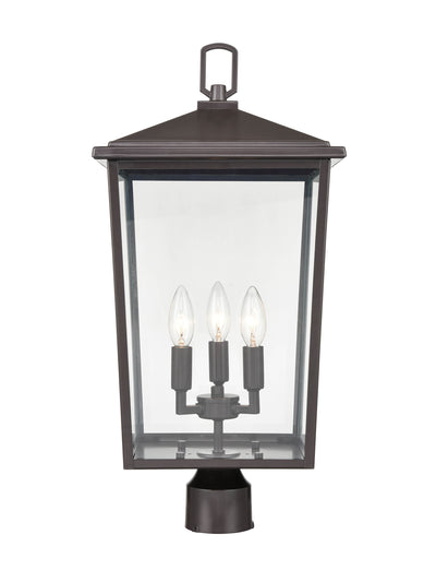 23'' Fetterton Powder Coated Bronze 3 Light Post Lantern