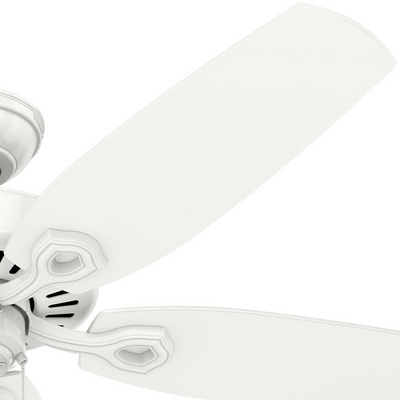 52 inch Builder Snow White Ceiling Fan and Pull Chain