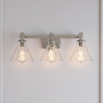 25.5'' Barlon Polished Nickel 3 Light Bath Vanity