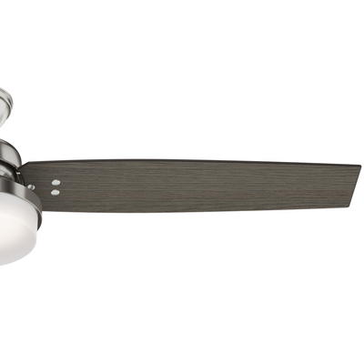 60 inch Sentinel Brushed Nickel Ceiling Fan with LED Light Kit and Handheld Remote