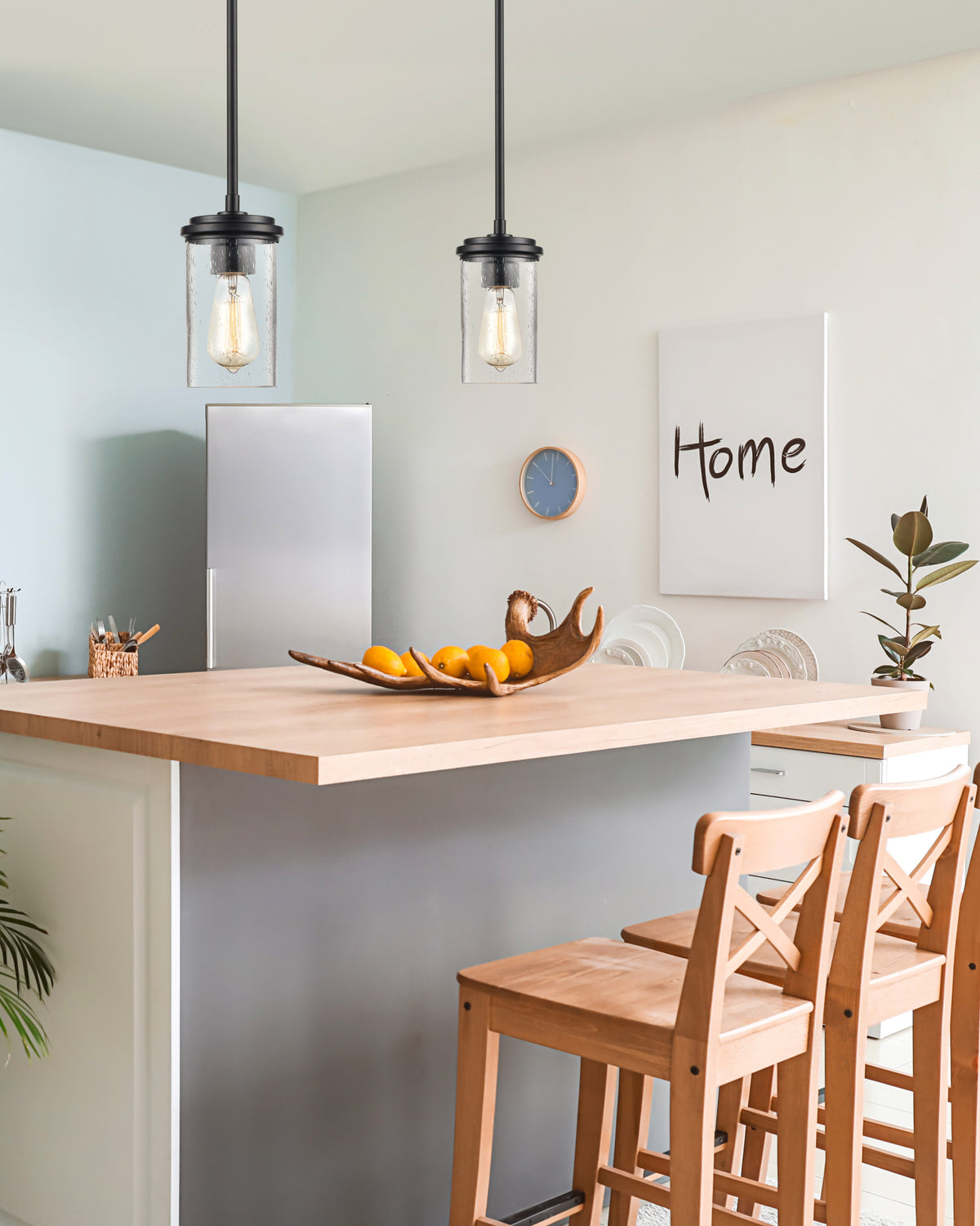 45.75'' Taos Matte Black 1 Light Mini Pendant