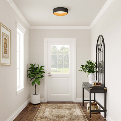 16-inch Rosata Burnished Gold Flush Mount Ceiling Light