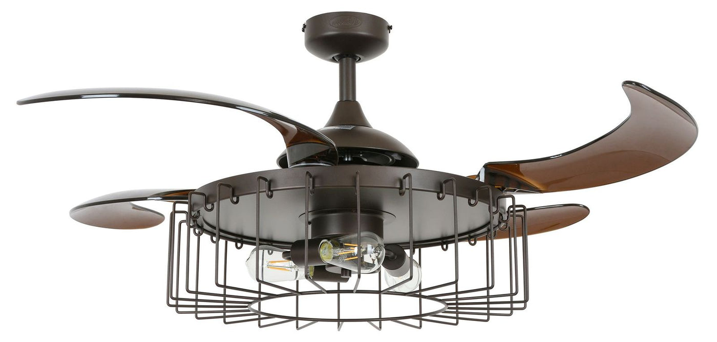 48 Inch Oil Rubbed Bronze Retractable Blade Ceiling Fan