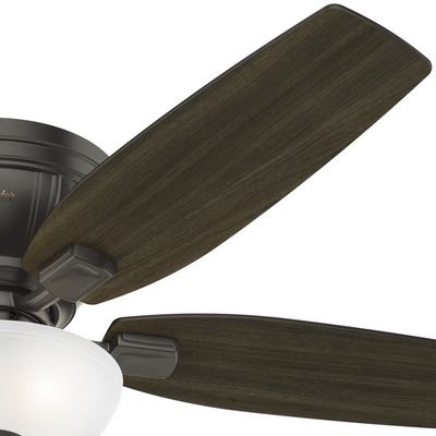 52 inch Kenbridge Noble Bronze Low Profile Ceiling Fan with LED Light Kit and Pull Chain